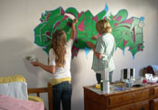Learn to paint a mural in your own room art instruction by Beth Amine