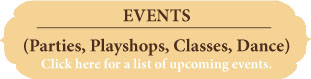 Events including classes, playshops, and parties for shrines, art, altars, painting 