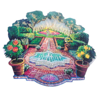 Garden card sets that can be put into shrines for adornment