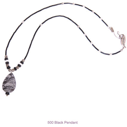 black triangle pendant spirit necklace